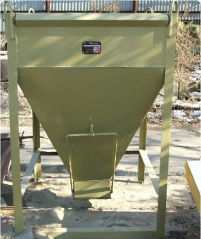 бадья бункер опалубка для бетона "рюмка" 0.5 м3