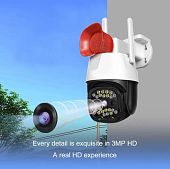 4G Камера видеонаблюдения облачная поворотная уличная sim сим карта динамик