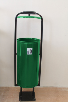 Урна для мусора мусорка уличная парковая Сатурн зеленая