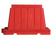 Дорожный вкладывающийся барьер блок 120*50*75см красный