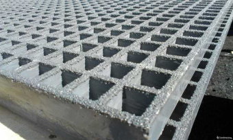 Стеклопластиковый решетчатый настил  FRP решетка пайолы рыбницы 2000 на 1000 мм 38 серый