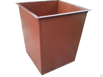 Контейнер бак для мусора мусорный ТБО 0 75 куб.м Коричневый