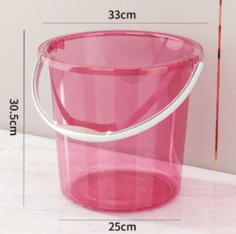 Корзина ведро для мусора офисная мусорка Mantella 1009Р Розовое 25,1 литр