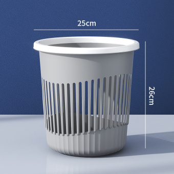 Корзина Ведро для мусора офисная мусорка Mantella 4045-СР Серый 16,2 литра