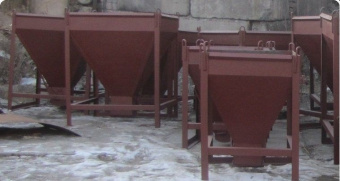 бункер для бетона неповоротный гост 21807-76 бн 1,0 м куб