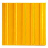Тактильная плитка ТПУ 300Х300 мм Прямой Риф Направление движения желтая для инвалидов 