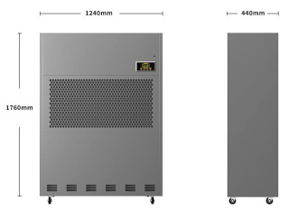 Промышленный осушитель воздуха Mantella 360 литров сутки 550 м2 кв